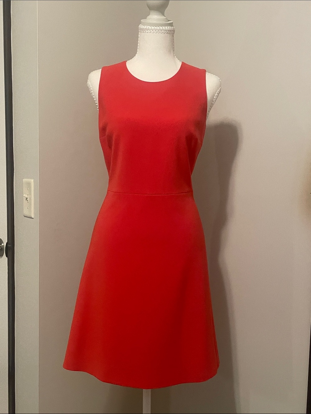 Theory Red Sleeveless Mini Dress